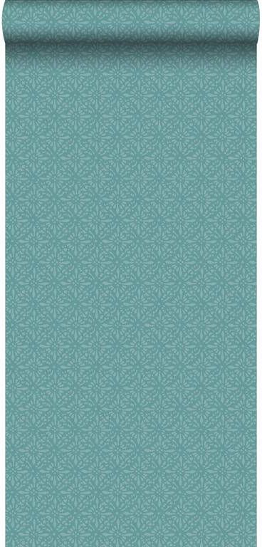 Esta Home ESTAhome behang oosters motief donker aqua groen 53 cm x 10 05 m 1