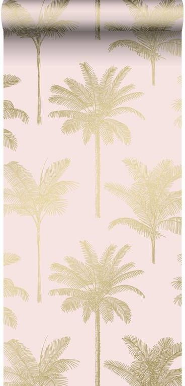 Esta Home ESTAhome behang palmbomen zacht roze en goud 0 53 x 10 05 m 139164