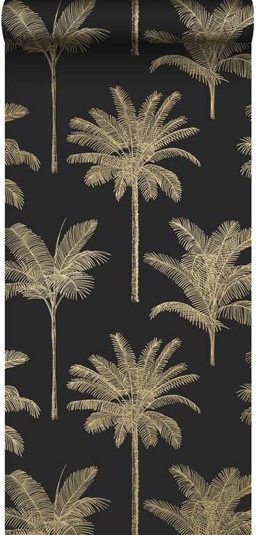 Esta Home ESTAhome behang palmbomen zwart en goud 0 53 x 10 05 m 139322
