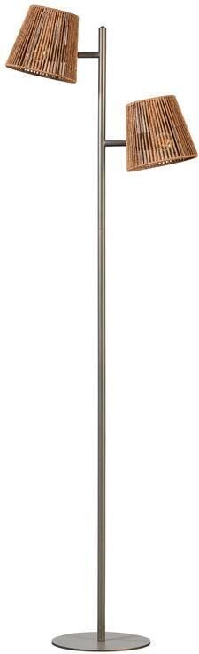 ETH Daan Vloerlamp 2xE27 Anodic brown