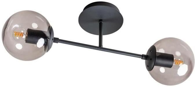 ETH Davina Plafonnière 2x E27 Zwart