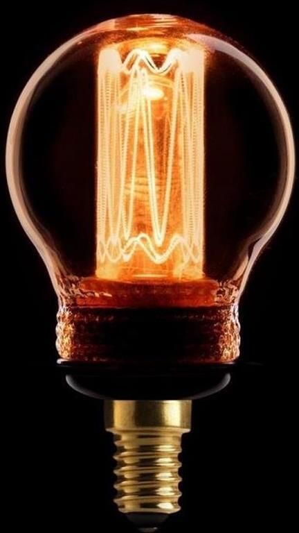 ETH Led kooldraad kogel E14 2.3w|9w 1800k goud dimbaar 65L