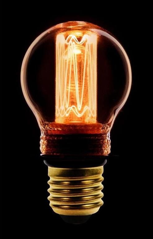 ETH Led kooldraad kogel E27 2.3w|9w 2000k goud dimbaar 65L