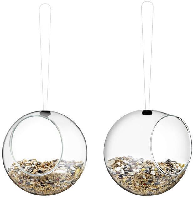 Eva Solo Glazen Vogel Voederbol Set van 2 Hangend