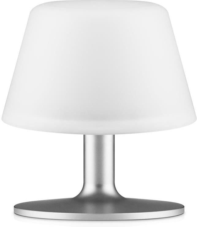 Eva Solo tafellamp SunLight Solar 14 cm aluminium zilver wit