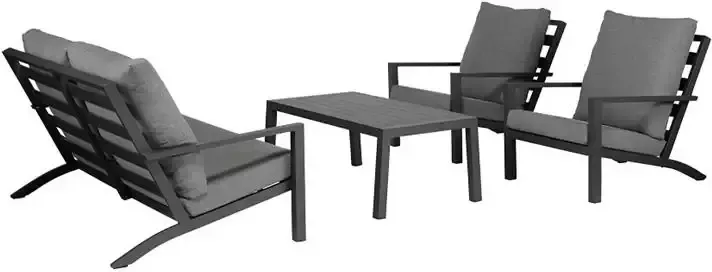 Exotan Loungeset Incl. fauteuil Aluminium Antraciet Set - Foto 2