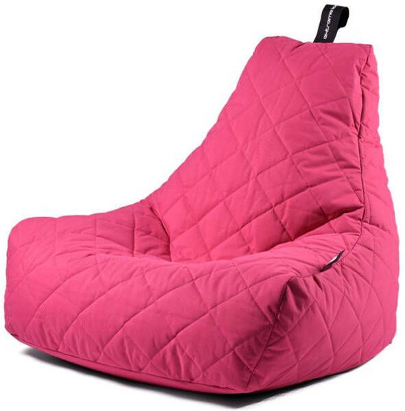 Extreme Lounging b-bag mighty-b quilted pink zitzak volwassenen ergonomisch weerbestendig outdoor