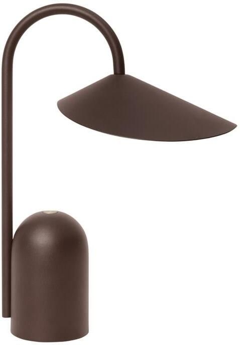 Ferm Living Arum Oplaadbare Tafellamp Dark Chocolate
