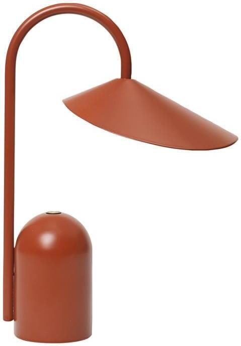 Ferm living Arum Oplaadbare Tafellamp Oxide Red