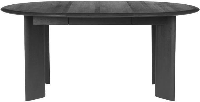 Ferm living Bevel Uitschuifbare Eettafel 117 167 x 117 cm Zwart Eikenhout