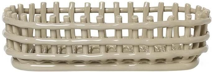 Ferm Living Ceramic Mand Oval Cashmere