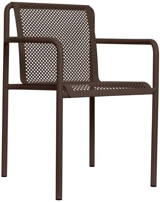 Ferm Living Dapple Tuinstoel met Armleuning Dark Chocolate