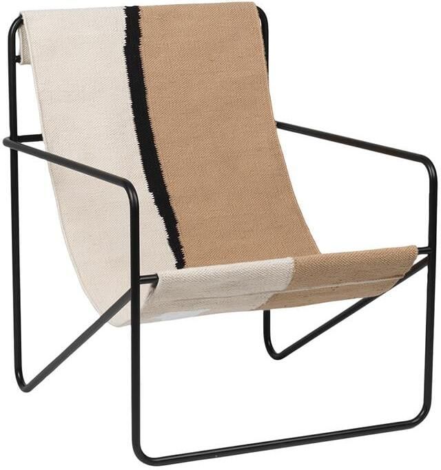 Ferm Living Desert Fauteuil Zwart Soil