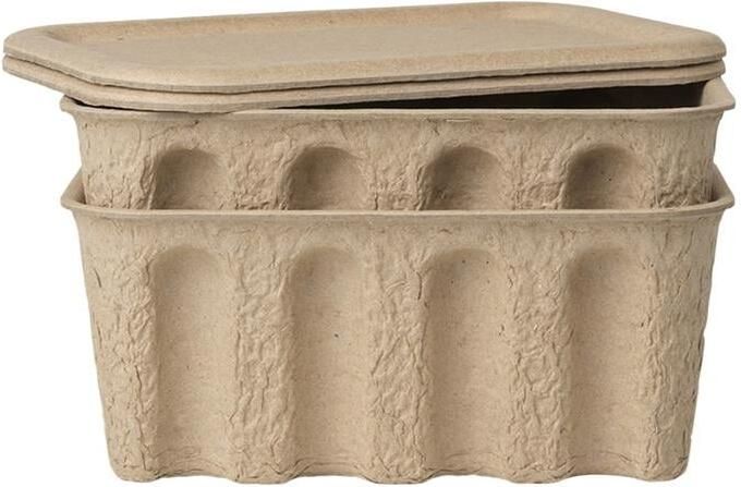 Ferm Living Paper Pulp Opbergdoos S Set van 2