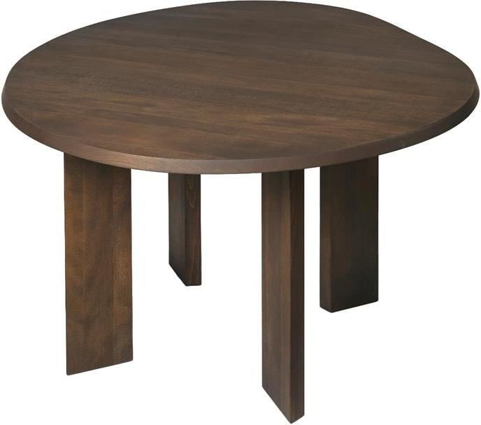 Ferm living Tarn Contour Eettafel Ø 115 cm Donker Gebeitst Beukenhout