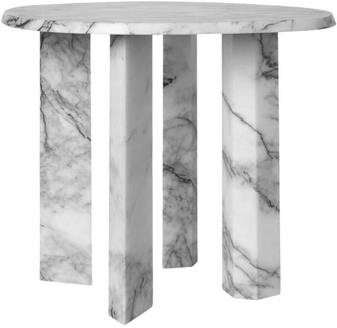 Ferm living Taula Bijzettafel White Charcoal