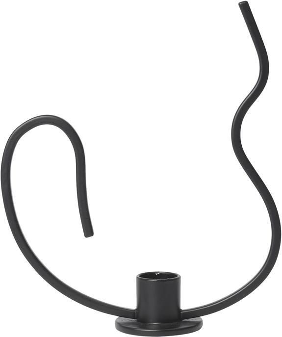 Ferm living Valse Kandelaar Low Zwart