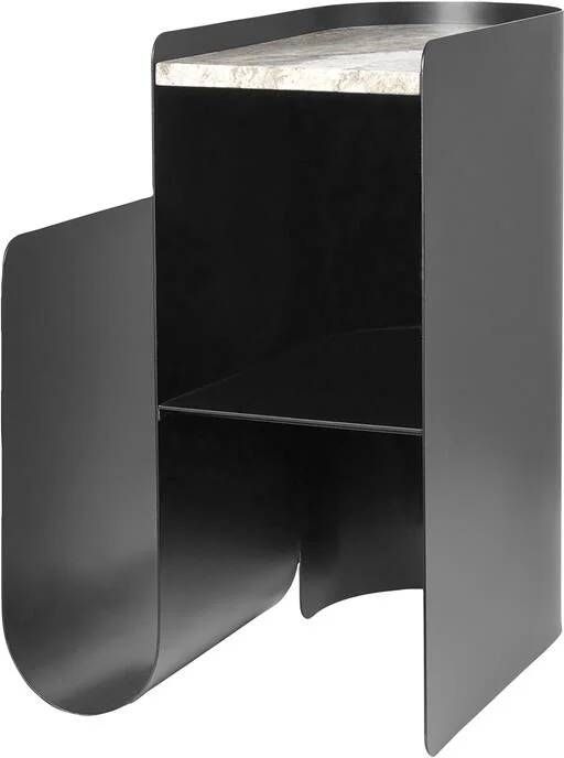 Ferm Living Vault bijzettafel 40.2x33.4cm H50cm zwart