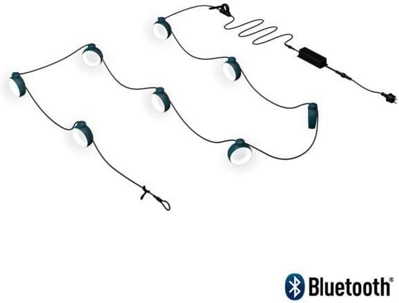 Fermob Hoopik lichtslinger 6.2m Bleu Acapulco