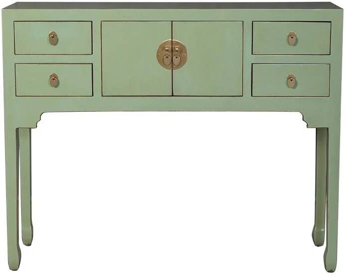 Fine Asianliving Chinese Sidetable Ash Groen Orientique Collection B100xD26xH80cm Chinese Meubels Oosterse Kast