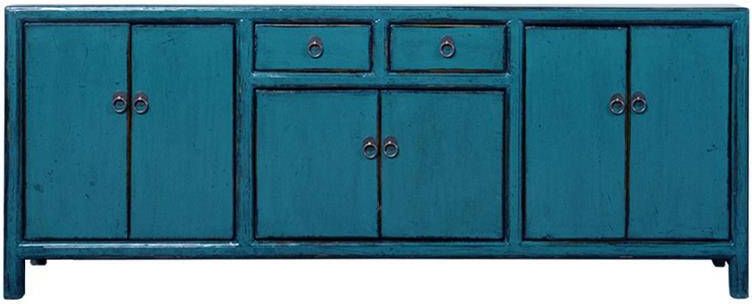 Fine Asianliving Chinese TV Meubel Blauw High Gloss B150xD38xH59cm Chinese Meubels Oosterse Kast - Foto 2