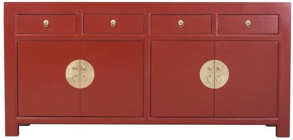 Fine Asianliving Chinese Dressoir Rood Ruby Red Orientique Collectie B180xD40xH85cm Chinese Meubels Oosterse Kast - Foto 3
