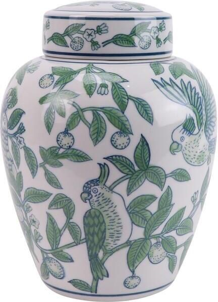 Fine Asianliving Chinese Gemberpot Porselein Blauw