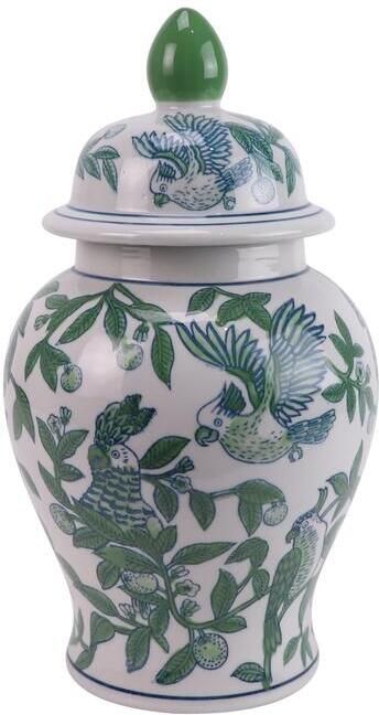 Fine Asianliving Chinese Gemberpot Porselein Blauw