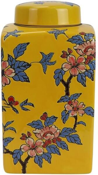 Fine Asianliving Chinese Gemberpot Porselein Geel