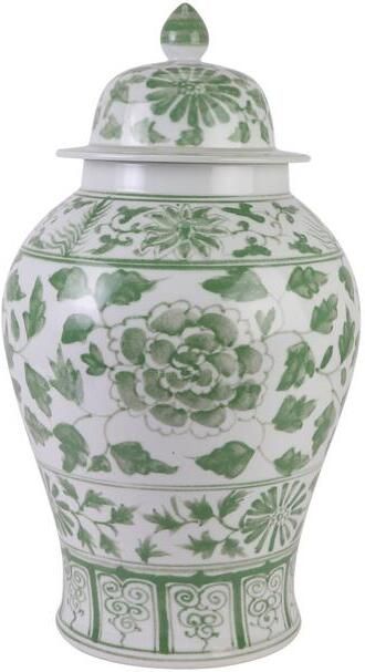 Fine Asianliving Chinese Gemberpot Porselein Groen