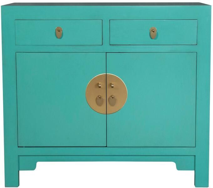 Fine Asianliving Chinese Kast Blue Lagoon Orientique Collectie B90xD40xH80cm Chinese Meubels Oosterse Kast - Foto 2