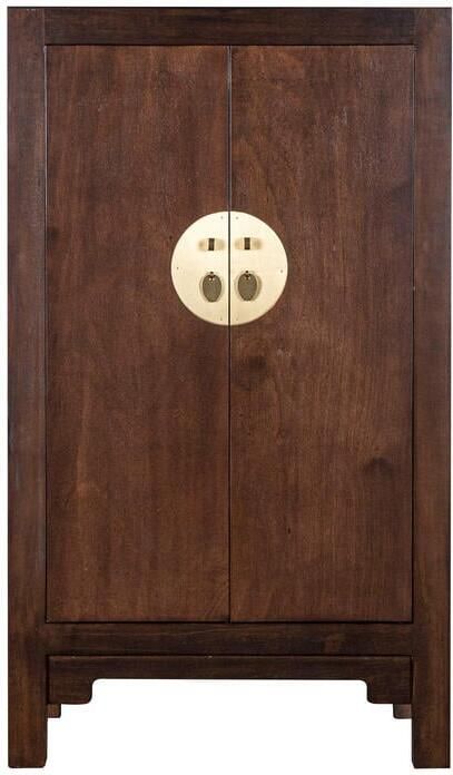 Fine Asianliving Chinese Kast Earthy Bruin Orientique Collection B70xD40xH120cm Chinese Meubels Oosterse Kast - Foto 2
