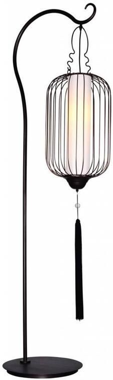 Fine Asianliving Chinese Lamp Zwart H200cm