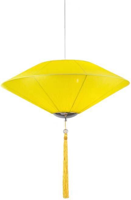 Fine Asianliving Chinese Lampion Geel Zijde D50xH30cm