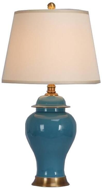 Fine Asianliving Chinese Tafellamp met Kap Keramiek