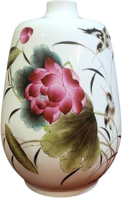 Fine Asianliving Chinese Vaas Porselein Lotus