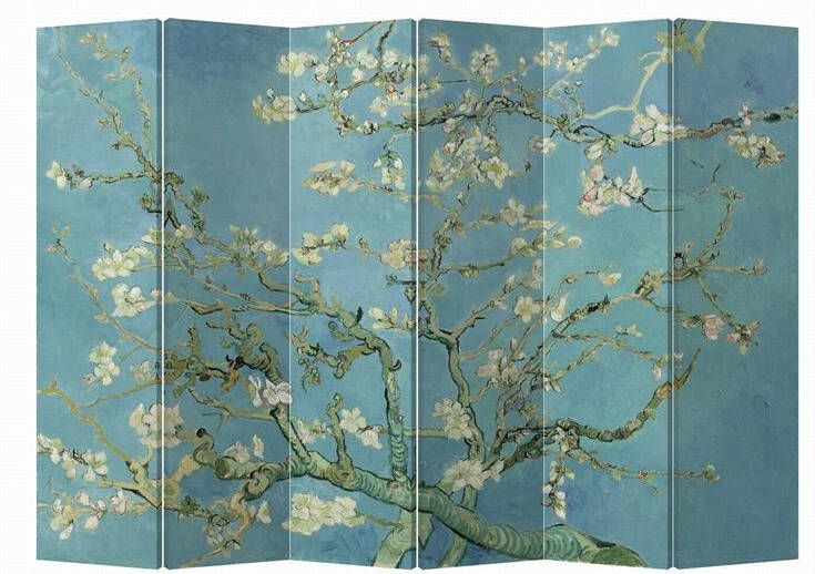 Fine Asianliving Kamerscherm Scheidingswand B240xH180cm 6 Panelen Van Gogh Amandel Bloesems - Foto 2