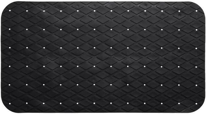 Five 5 Badkamer anti slip mat rubber zwart 70 x 35 cm
