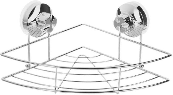 Five 5 Doucherekje hoek metaal zuignappen 23 x 13 cm