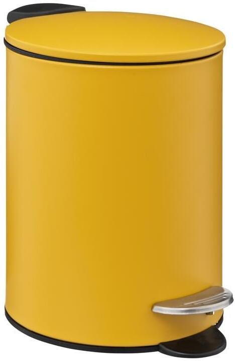 Five 5 Pedaalemmer mosterdgeel metaal 3L 23cm soft close