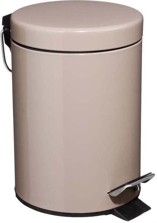 Five 5 Pedaalemmer taupe metaal 3L 17 x 25 cm