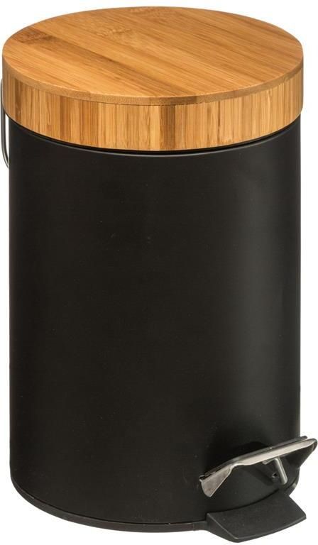 Five 5 Pedaalemmer zwart metaal 3 L 17 x 25 cm