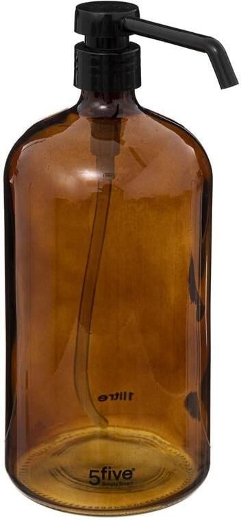 Five 5 Zeeppompje van glas bruin 1 liter