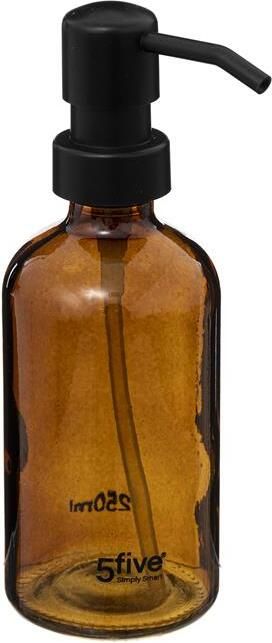 Five 5 Zeeppompje van glas bruin 250 ml