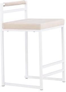 Fjôrd Barkruk Beige Velvet Opelika