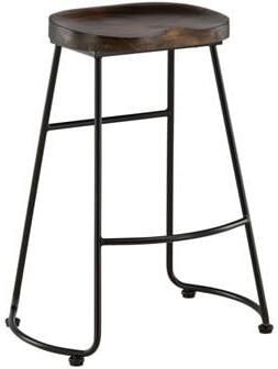 Fjord Fjôrd Barkruk Ozark Zinklook Donker Walnoot Hout Set van 2 - Foto 2