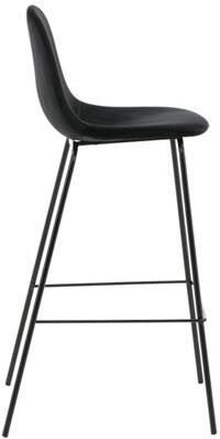 Fjôrd Barkruk Zwart Velvet Polar Set van 2