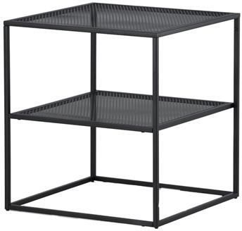Fjôrd Bijzettafel Zwart 65cm Staal Netz