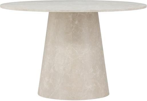 Nohr Ronde Eettafel Mikeisha Marmerlook 120cm Beige Japandi - Foto 2