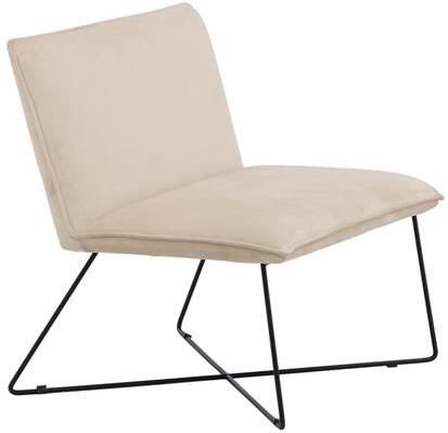 Fjôrd Fauteuil Zwart|Off White Velvet X-lounge